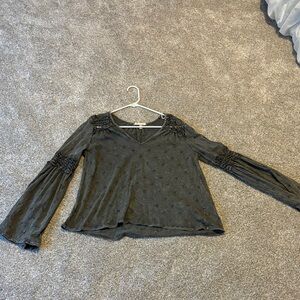 Green Long Sleeve Blouse